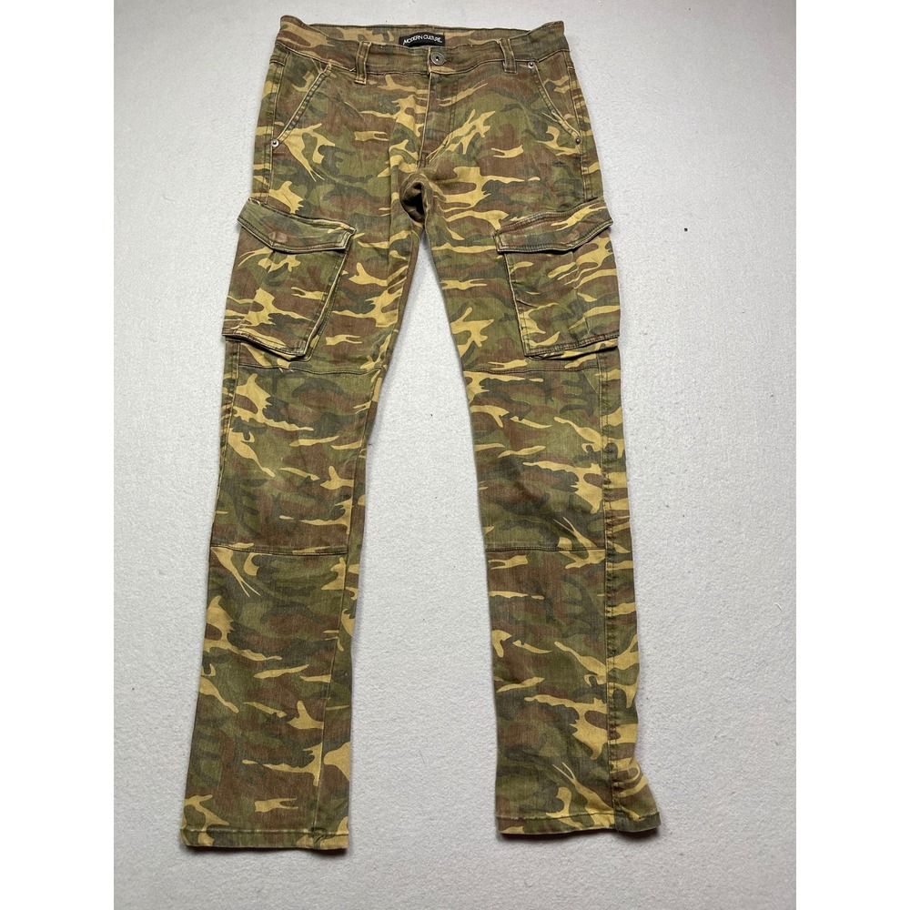 Modern Culture Cargo Pants Cotton Blend Camo Green 30x32 Mens